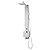 Blue Ocean ™ 48” Stainless Steel SPS822A Shower Panel Tower with Rainfall Shower Head and Spout