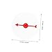 ORFOFE 12pcs Transparent Game Board Blank Rotating Arrows for Games Prizes Party Favors Large Spinning Arrow for Game Creative Spinning Prize Wheel Blank Prize Wheel Plastic Red