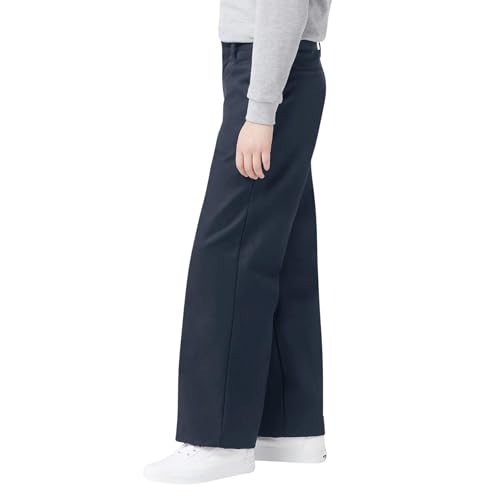 Image of Dickies Boy's Flexwaist Flat Front Straight Leg School Uniform Pants - Adjustable Uniform Trousers for Schoolwear