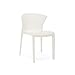 Lot de 4 chaises Isa en polypropylène monobloc Blanc fabriqué en Italie (Blanc, 4)