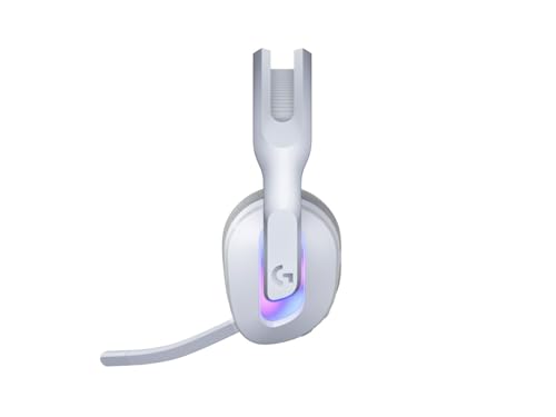 Image of Logitech G G522 LIGHTSPEED Wireless Gaming Headset, LIGHTSYNC RGB, Full Bandwidth Mic & Advanced Synchronized Audio, Triple Connectivity - LIGHTSPEED, Bluetooth, USB-A to USB-C for PC-White