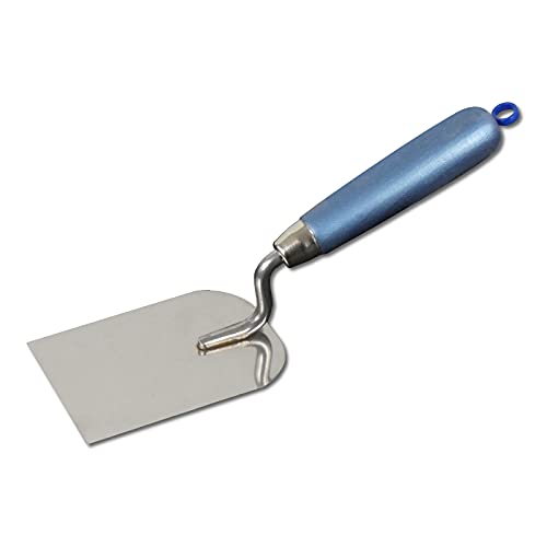 DEWEPRO Spatola Da Gessatore 80 mm – Lama In Acciaio Inox Antiruggine Con Manico In Legno – Spatola Professionale Da 8 cm Per Gesso, Stucchi E Malta – Utensile Robusto Per Artigiani E Fai-Da-Te