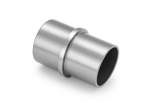 Manchon inox de raccordement pour garde-corps à emboiter - Diamètre 42,4mm - Tube rond - Pour construction de balustrade, main courante, escalier, tubes - En acier inoxydable V2A - RAPIDOX