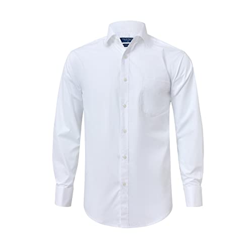 Year In Year Out French Cuff Wrinkle Free Dress Shirt for Men Regular Fit Long Sleeve Wrinkle Resistant Shirt4