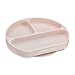 Simka Rose Suction Plate for Baby and Toddler - Divided Silicone Plate - BPA Free - Dishwasher and Microwave Safe (Petal)
