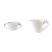 Villeroy & Boch NewWave Zuckerdose 6 Pers. 0,26 l, weiß + NewWave Milchk?nnchen, 200 ml, Premium Porzellan, weiß