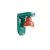  Applique Berimbau 1 Luce Decò In Ceramica Made In Italy C2600 Turchese Arancio