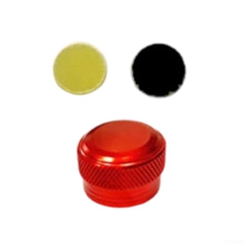 Para carrete de fundición perilla de freno con junta, pieza de repuesto hecha de aleación de aluminio para carretes de pesca con diámetro interior de 11 mm y tamaño de rosca de 0 5 mm (rojo)