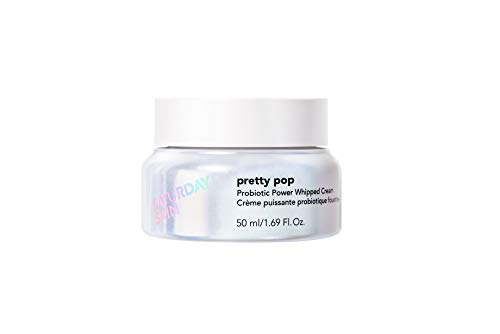 Saturday Skin Pretty Pop Prebiotics and Probiotics whipped Moisturizing cream Nourishing Allure Best of Beauty K-Beauty Winner 2020, 1.69 Fl Oz