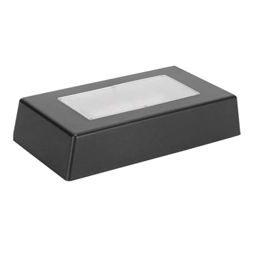 Arecobticy Soporte de luz rectangular con pantalla de cristal LED portátil para eventos y fiestas, soporte de luz que cambia de color
