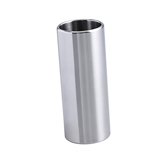 Abaodam 70mm Glass Stainless Steel Guitar Slides Medium Bottleneck Standard Slide for Steel Guitars