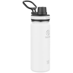 1 of Takeya Originals 18 oz Vacuum Insulated Stainless Steel Water Bottle - Leakproof & BPA-Free Spout Lid - Keeps Drinks Cold 24 Hrs/Hot 12 Hrs - Double-Wall Design - Ideal for Active Lifestyles, White