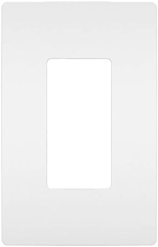 Screwless Wall Plate Plastic Sub Plate One-Gang in White