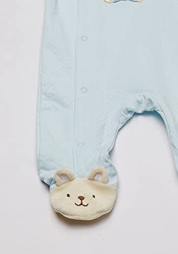 Little Me Baby-Boys Newborn Cute Bear Footie, Light Blue, 3 Months #TOP3