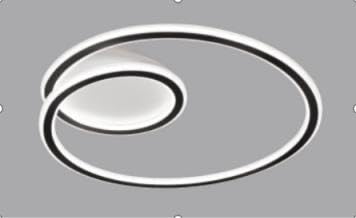 Modern LED Ceiling Light Fixture, 3 Color Modes, Swirl Design, Flush Mount for Living Room Bedroom Kitchen