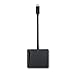 Lenovo USB-C 4-in-1 Travel Hub, HDMI, FHD VGA, USB 3.0, RJ45 Gigabit Ethernet, Compatible with ThinkPad, Yoga & More, GX90M61235, Black