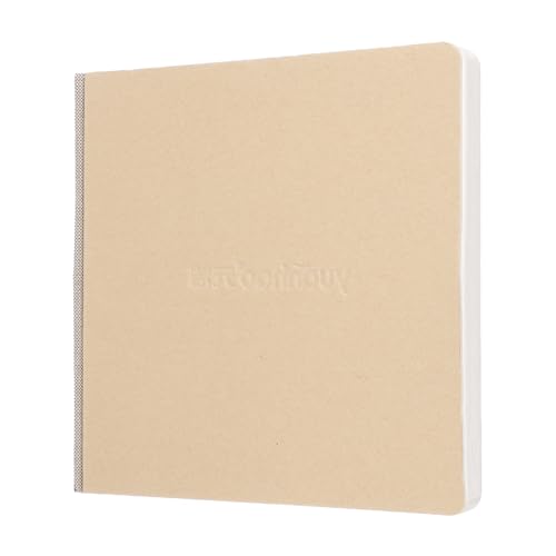 Carnet de croquis aquarelle poche 6.9x6.9 marron 58 feuilles