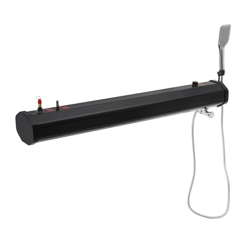 Ducha portátil para carretera, tanque de agua presurizado con gran capacidad 7.93 gal, tubería de agua de 1.7 m, con cabezal de ducha, ducha para barra de techo, suministro de agua para actividades al aire libre