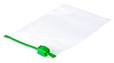 neoLab LDPE Ziplock Beutel mit Verschluss Grün, Transparent, 120mm x 80mm, 120 Stück
