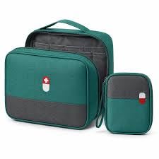 Whimsical 2pcs Compact Medical Pouch Set, Portable First Aid Organizer Bag, Waterproof Medicine Storage Case with Handle, Travel Emergency Kit for Home Car Outdoor-image-18