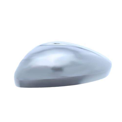 Image of XYZ Parts Wing Door Mirror Cover Cap Casing Chrome Finish Compatible with Peugeot 208 Hatchback 2012-2019 UK Passengers Side Left Hand Replacement