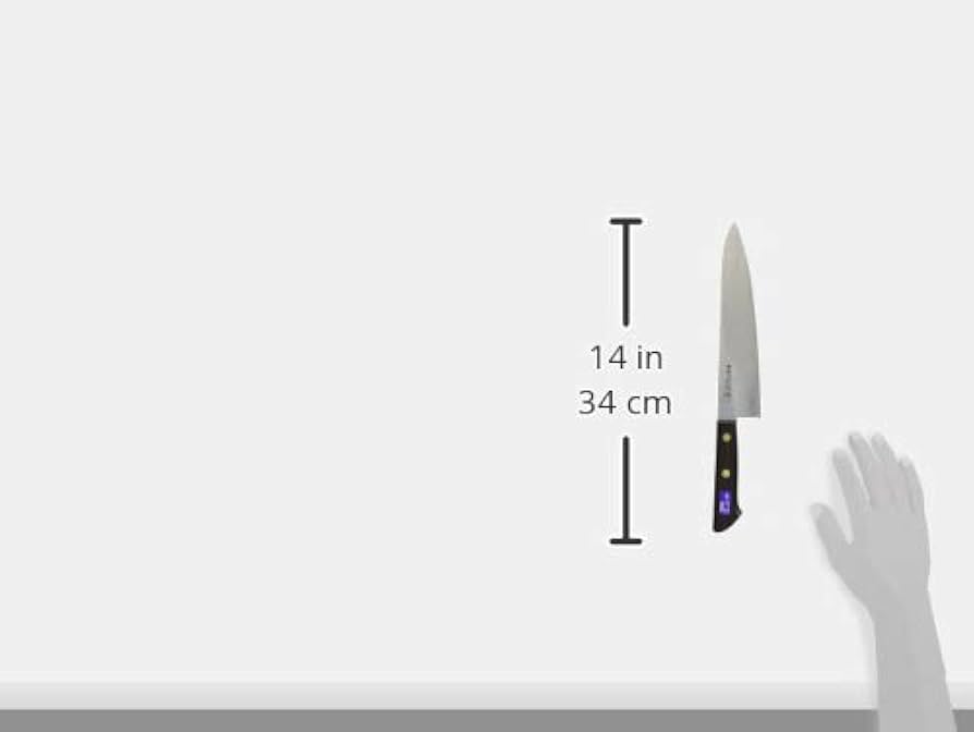 牛刀 包丁 箱入り 未使用　正広作　牛刀 正広作MV黒合板 牛刀180mm｜製品情報｜株式会社マサヒロ