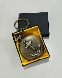 ASBK Collection of Vintage Pocket Watch Pendant with Chain, Green Gemstone, Stainless Steel, 30 cm Chain, Mutli Design Best Collection (Anchor Watch)-image-27