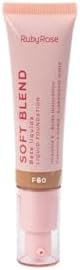 Base Líquida Soft Blend Ruby Rose Matte Média Cobertura Efeito Av...