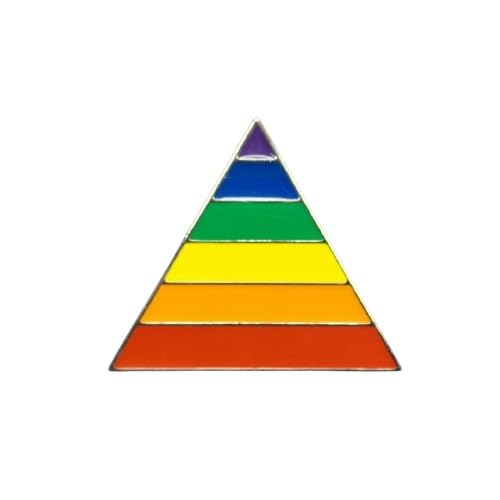 Rainbow Triangle Belt Buckle Pride Chrome Plated New