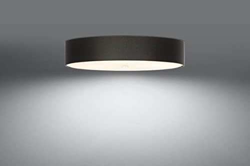Éclairage de plafond Sollux SCALE noir 60x60 cm E27 dimmable pour salon - 5