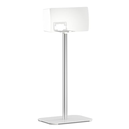 Vogel's SOUND 3305 Universal speaker floor stand, Max. 14.3 lbs (6.5 kg), Height: 29.5 inch (75 cm), Also fits Sonos Five & Play:5, Universal compatibility, White, 1 floor stand