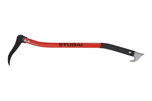 STUBAI Handsappie | ergonomisch geschweifter Alustiel | 700 mm | Astschlepper | Handsappel zum Aufnehmen, Bewegen und Transportieren von Holzstücken und Baumstämmen