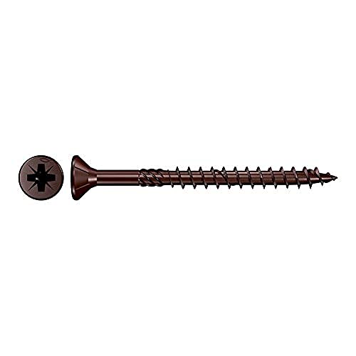 Fischer Spanplattenschrauben Power-Fast FPF-SZ 5,0 x 100 BUP bronziert, Teilgewinde (200 Stück)