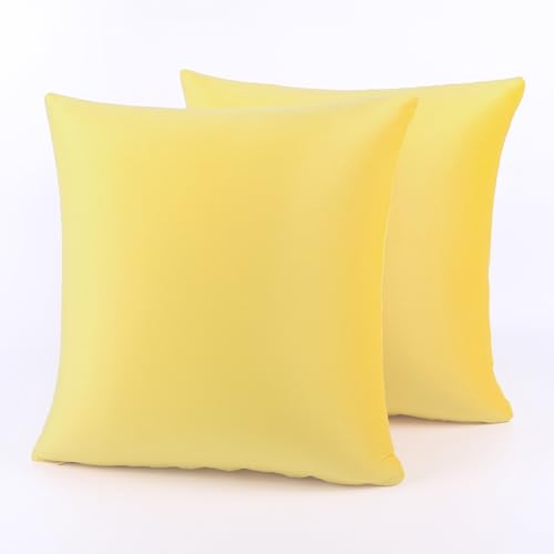 Velvet Yellow Throw Pillow Covers