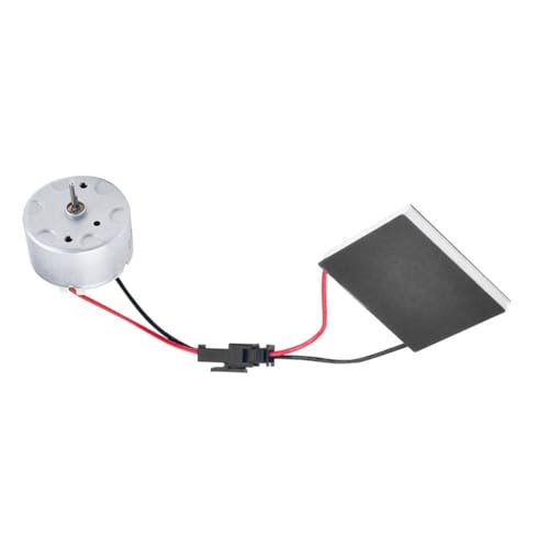 Vibsky Repuesto de reparación de ventilador de chimenea de madera con kit de motor de generador termoeléctrico, construcción de latón de aleación de aluminio, calor de 200 °C, funcionamiento de bajo