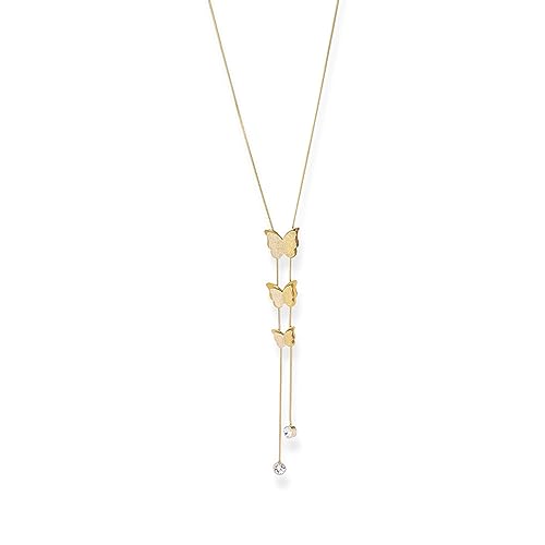 Image of PALMONAS 18k Gold Plated Butterfly Long Chain Necklace for Women - Jewellery Gift for Girls & Women | Waterproof & Anti-Tarnish Necklace, Stylish & Trendy Necklaces for Ladies
