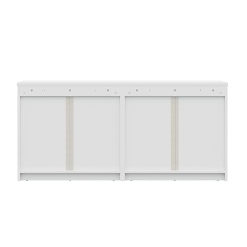 Image of Wakefit Engineered Wood Chest of Drawer | 1 Year Warranty | 6 Drawer Storage Organizer for Bed & Living Room | Centaur - Frosty White