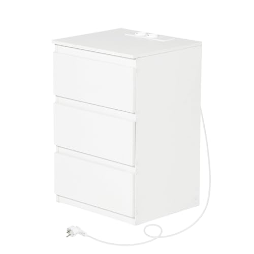 Liink1Ga Cómoda Blanca Dormitorio Ancho