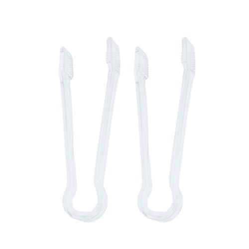 DOITOOL Pinze da Cucina in Acrilico Trasparente, 2 Pezzi, pinze per servire Cibo Clip Pane Torta Insalata pinze per casa Festa Bar