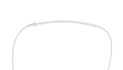 Collier pendentif rose en argent sterling 925 unisexe