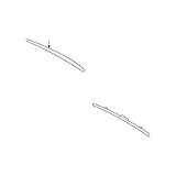 Genuine OEM Front Driver Left Windshield Wiper Blade Spoiler For BMW E39 525i 528i 530i 540i M5 1997-2003 Natural Asp RWD