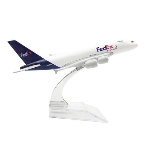 Airbus A380 FedEx de colección en metal fundido a presión de 16CM