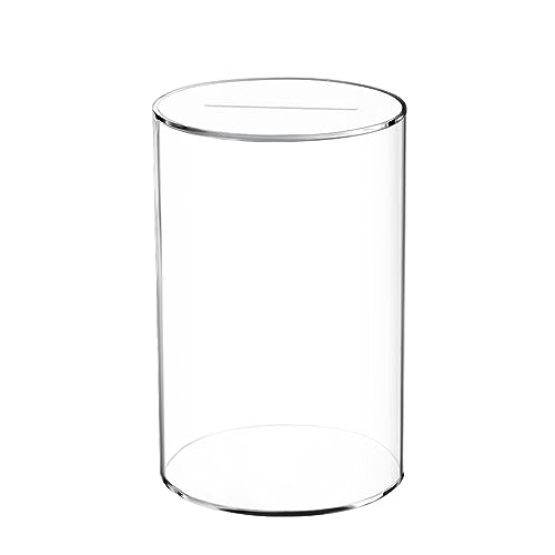 dinheiro acrílico - Caixa dinheiro transparente - Caixa poupança transparente, frasco moedas reutili