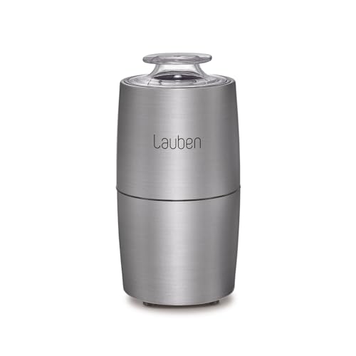 Lauben Grinder 200ST Kaffeemühle Elektrisch, Edelstahlkörper, 200 W, Gewürzmühle, Schlagmesser...