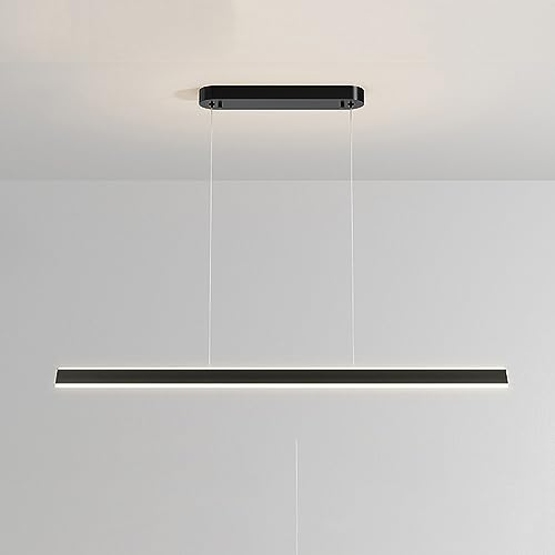 Luminaire suspendu cuisine îlot linéaire au design minimaliste haut de gamme
