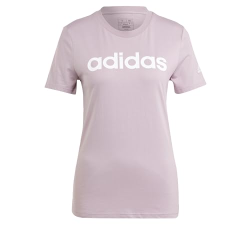 Adidas Mujer Essentials Slim Logo Tee, Preloved Fig White, Xs Adidas Mujer Essentials Slim Logo Tee, Preloved Fig White, Xs