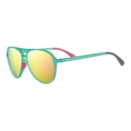 goodr Polarized Aviator Sunglasses, Large Sized (Mach G), UV400 Protection, No Slip, No Bounce