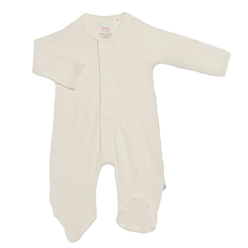 Magnetic Me Simply Unisex One-Piece Footie Pajamas And Coverall Set 100% Organic Cotton Baby Clothing With Quick Magnetic Fastener Grey Dancing Elephants/Cream 18-24 Months #TOP2