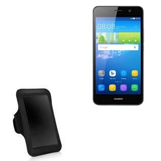 BoxWave Case Compatible with Huawei Y5 (2017) - Sports Armband, Adjustable Armband for Workout and Running for Huawei Y5 (2017) - Jet Black