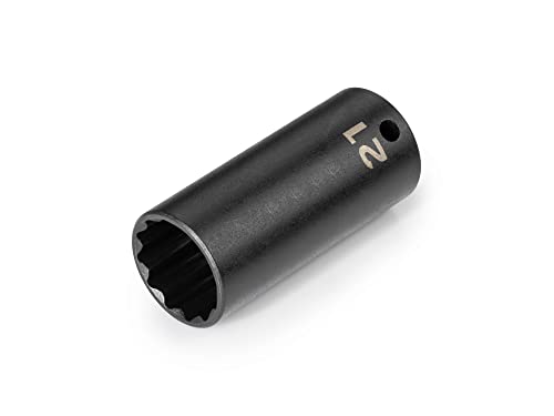 Image of TEKTON 3 /8 Inch Drive x 21 mm Deep 12-Point Impact Socket | SID13321